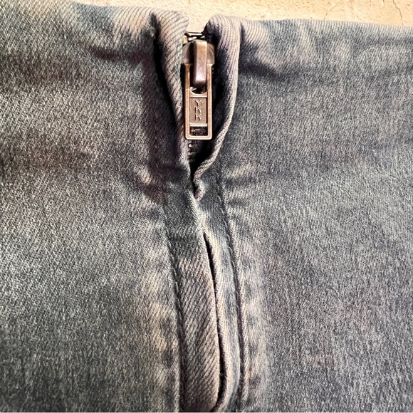 Free People Modern Femme Printed Faded Gray Stretch Mini Skirt Womens 6 - Picture 5 of 8